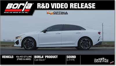 2021-2024 Kia K5 1.6T - Borla S-Type Catback Exhaust