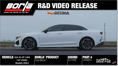 2021-2024 Kia K5 1.6T - Borla S-Type Catback Exhaust