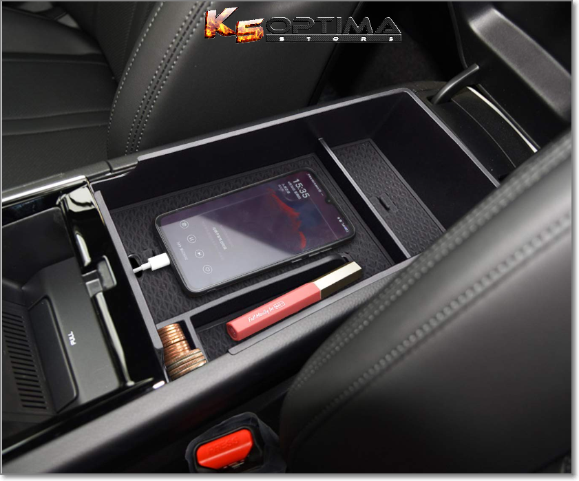 Auto Armlehne Box Lagerung Organizer Mittelkonsole Container Innenraum  Aufbewahrungsbox Multi-Gitter für Kia K5 Optima 2020 2021