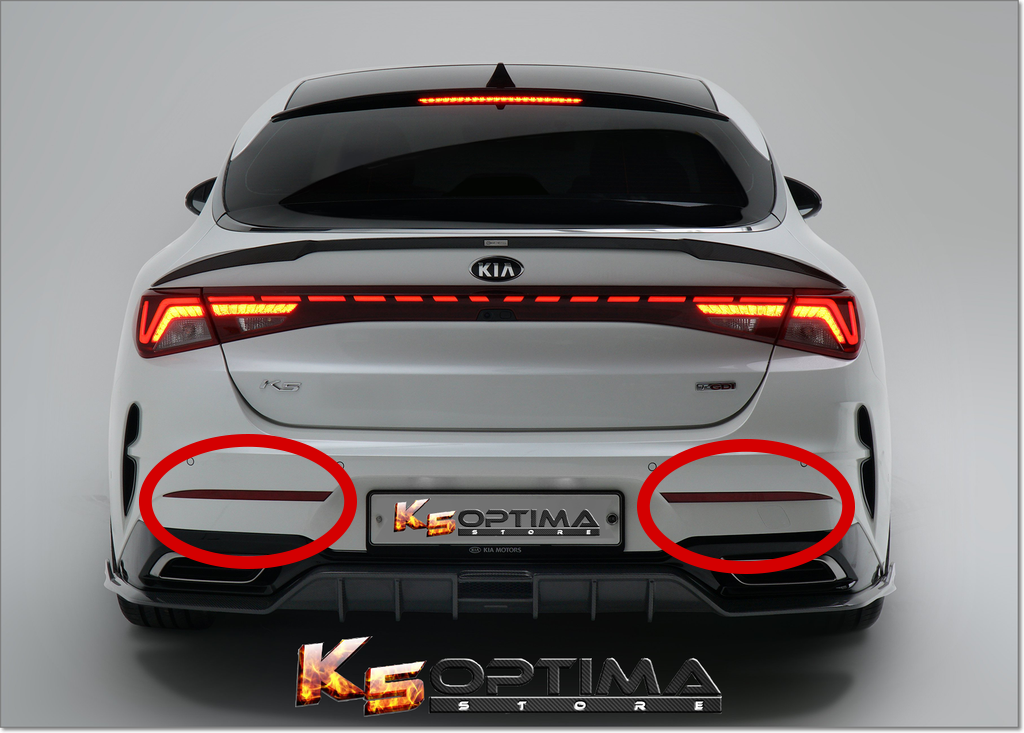 2021 2024 Kia K5 Sequential LED Bumper Reflector Lights K5
