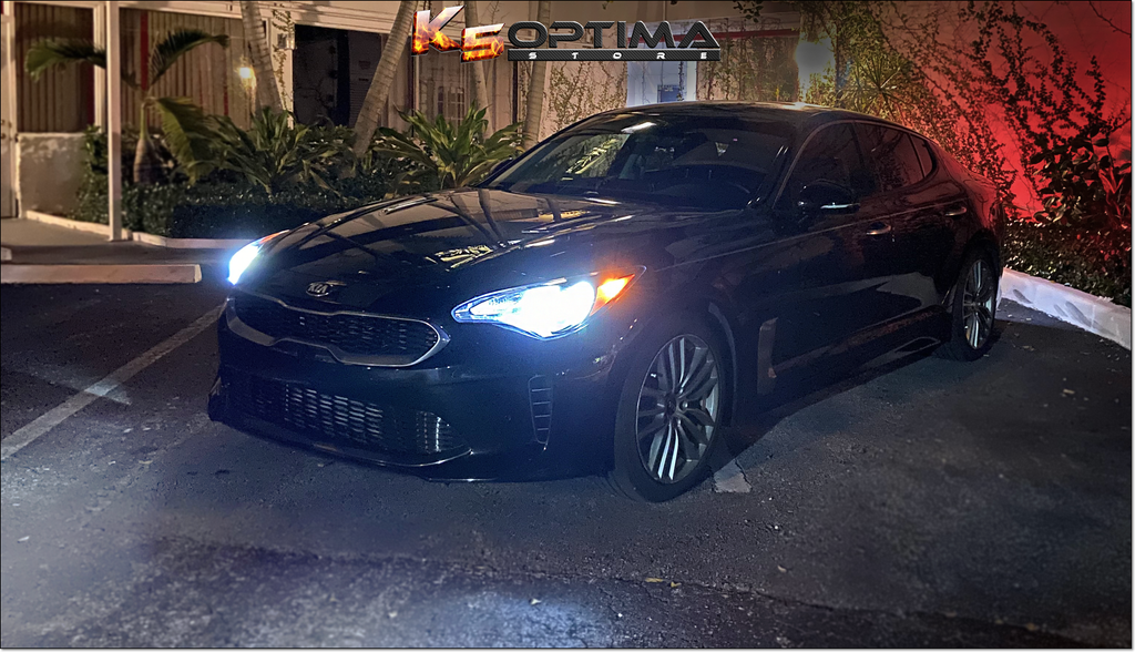 K5 Optima Store - White LED Headlight or Fog Light Kit W/ Optional RGB Demon Eyes