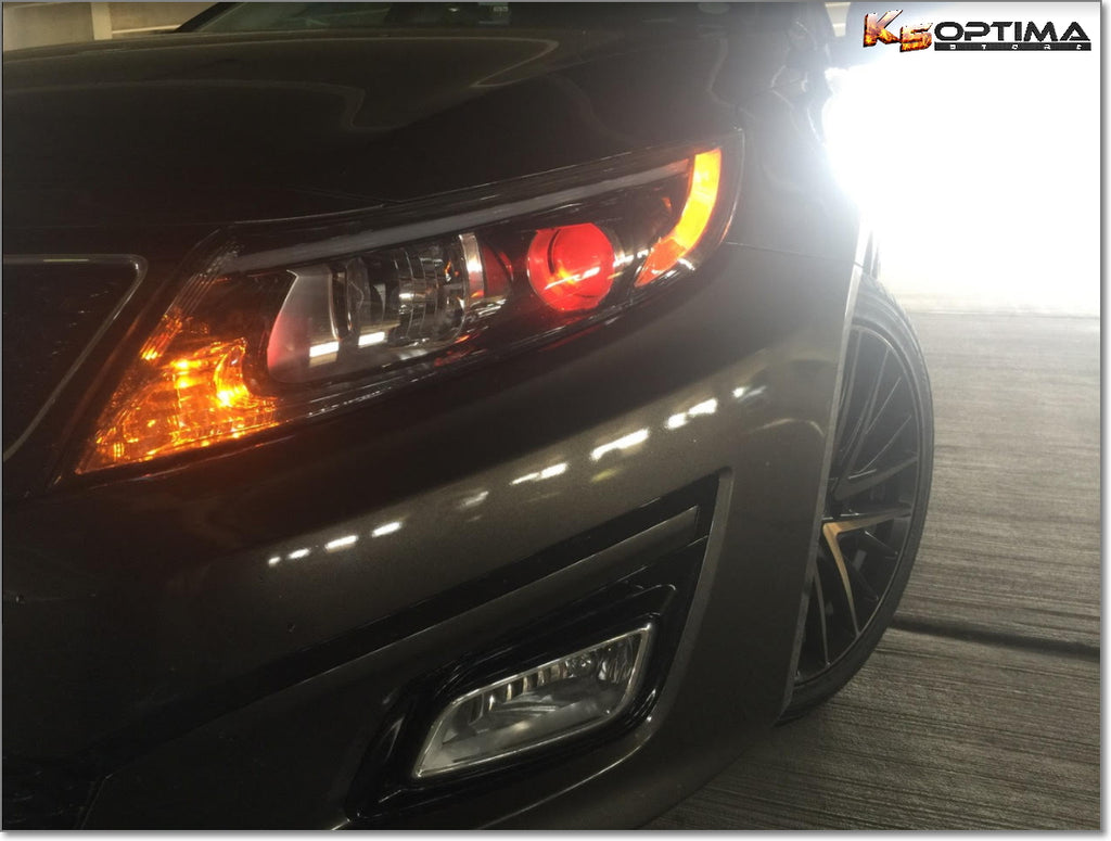K5 Optima Store - White LED Headlight or Fog Light Kit W/ Optional RGB Demon Eyes