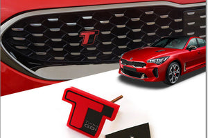 Kia & Hyundai "T" Turbo Grille Emblem