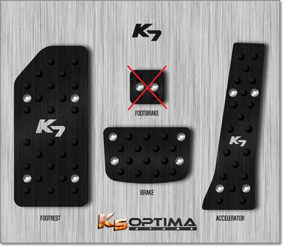 Kia Cadenza - K7 Custom Black Sport Foot Pedal Sets