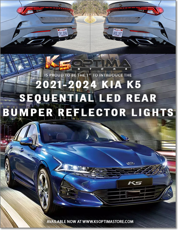 2021-2024 Kia K5 - Sequential LED Bumper Reflector Lights