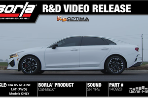 Kia K5 1.6T Borla exhaust