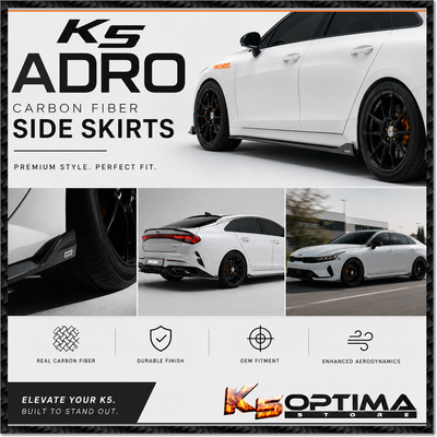 2021-2024 Kia K5 - Adro Carbon Fiber Side Skirts