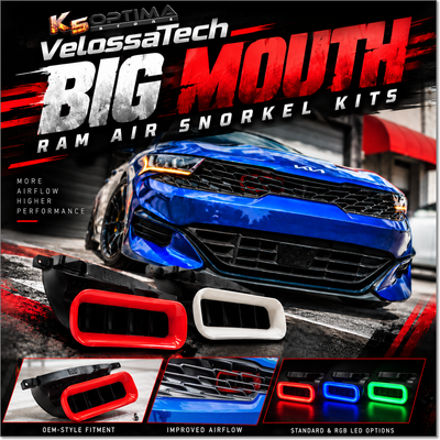 2021-2026 Kia K5 - Velossa Tech Big Mouth Ram Air Snorkel Kits