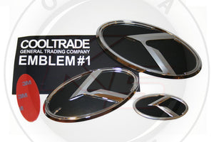 chrome and black  logos