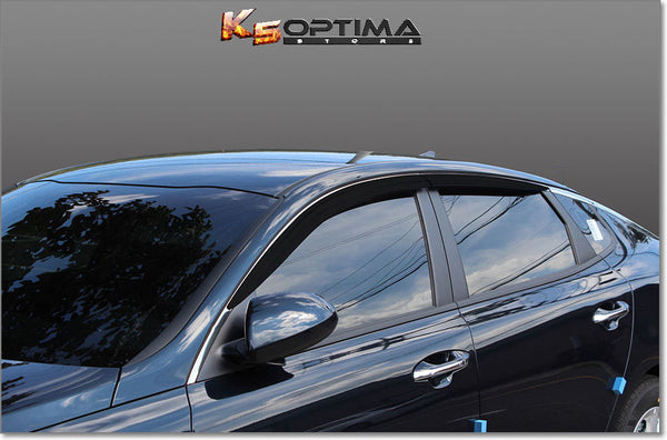 2016-2020 Kia Optima - Dark Tint Window Visors