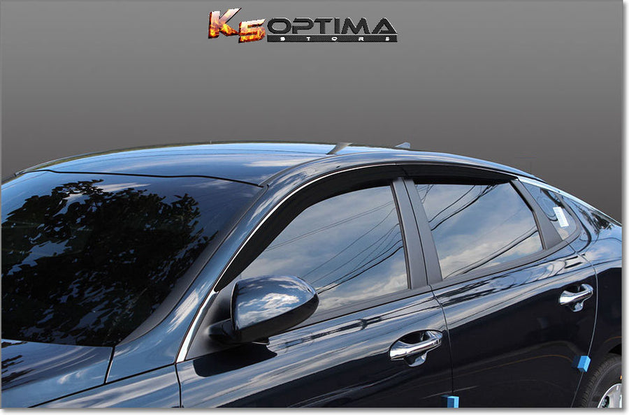 FOR 2011-15 KIA OPTIMA SX EX LX 3D WAVY WINDOW VISOR RAIN GUARD FOR 2011-15 KIA OPTIMA SX EX LX 3D WAVY WINDOW VISOR RAIN GUARD