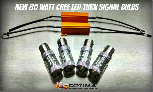 80 Watt CREE - 1156 LED Turn Signal Bulbs