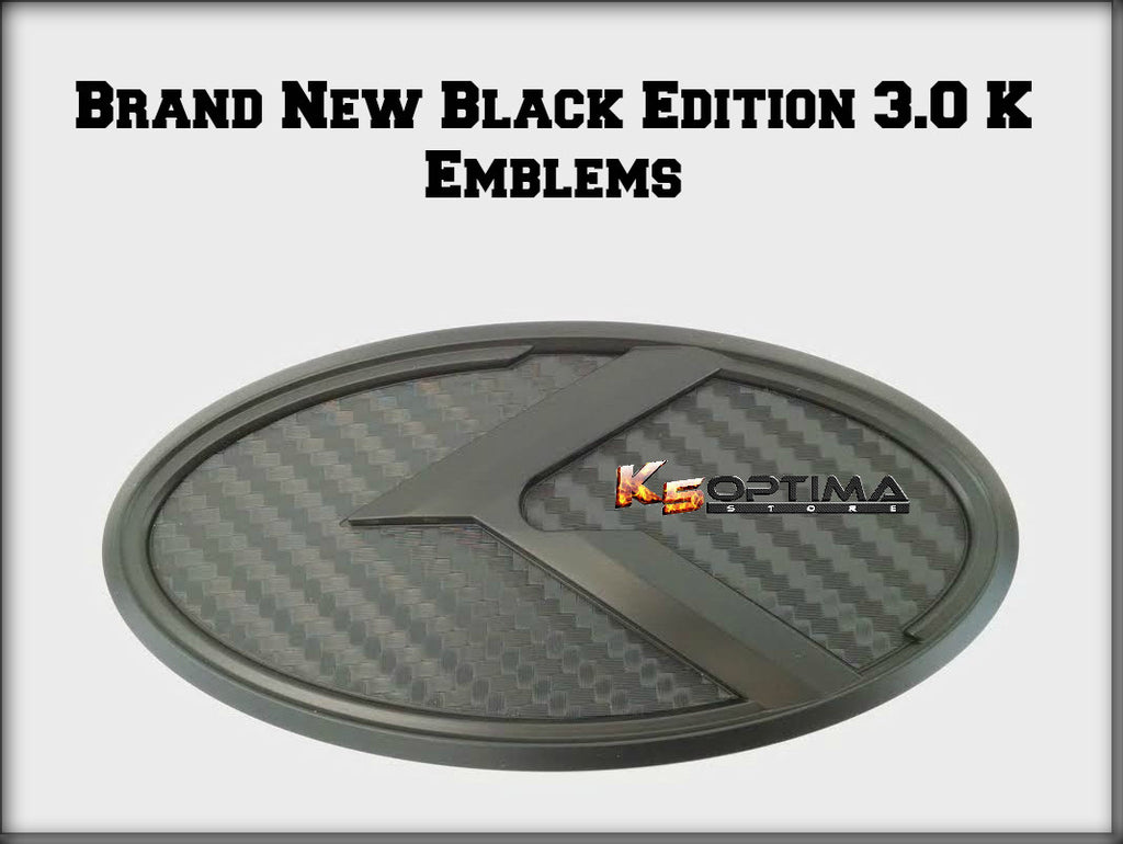 K Logo Black Carbon & Black Edition Emblem 2pc SET For 2020 Kia Seltos K Logo Black Carbon & Black Edition Emblem 2pc SET For 2020 Kia Seltos