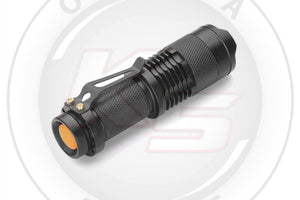 cree rechargeable flashlight kits 250 Lumen CREE LED Flashlight (Adjustable Focus Zoom) – K5 Optima Store