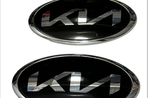 Kia Logo Emblems Chrome Edition
