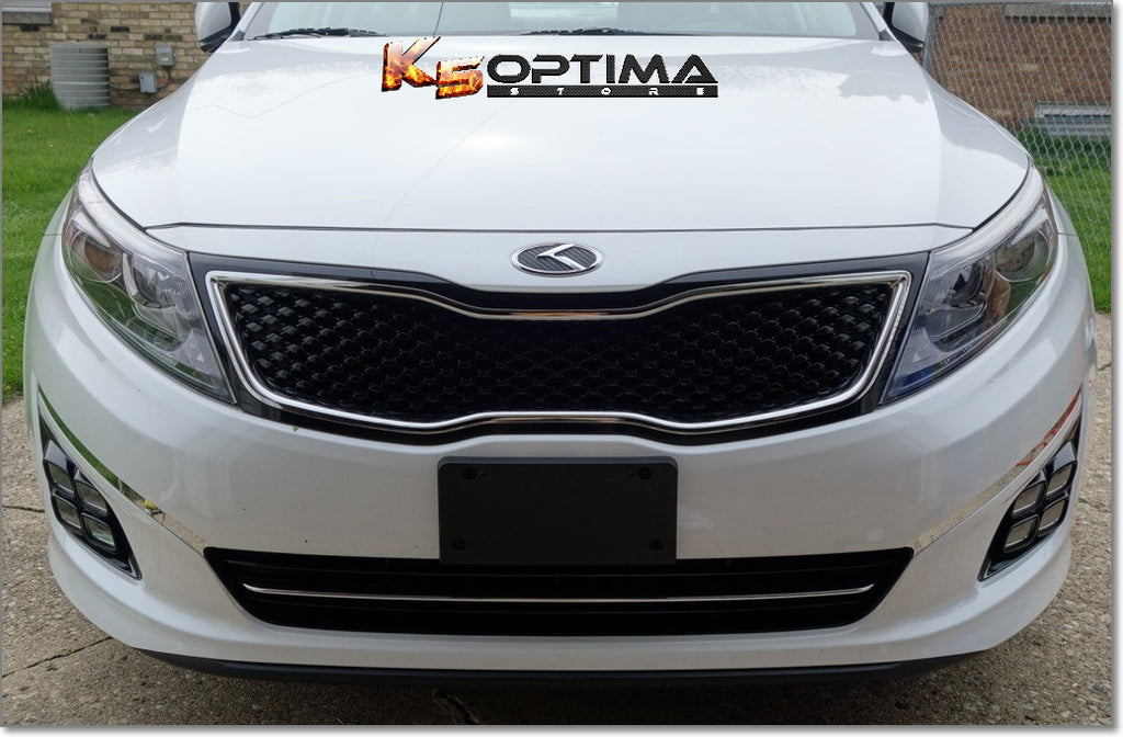AOWIFT 2 x silber-schwarze Auto-Emblem für die Motorhaube des Kofferraums  für Kia K5 Forte Rio Optima. : : Auto & Motorrad