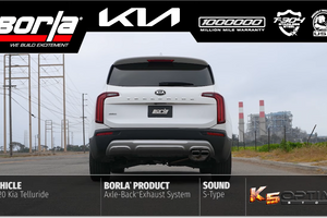 2020-2024 Kia Telluride - Borla S-Type Axleback Exhaust