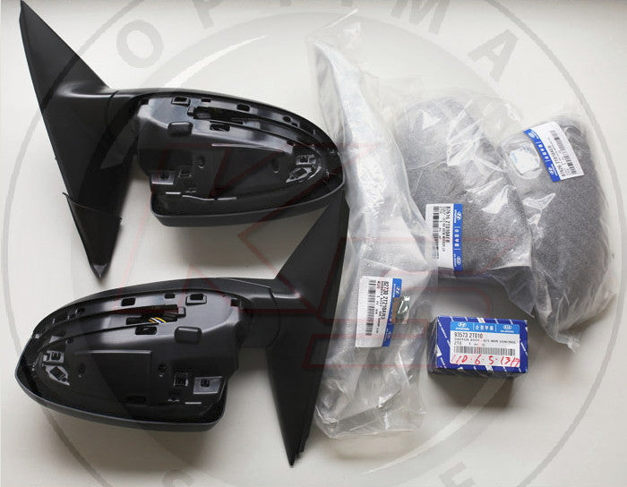 Power folding mirrors