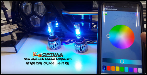 K5 Optima Store - RGB LED Color Changing Headlight or Fog Light Kit