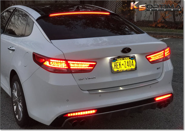 (NEW) 2016-2018 Kia Optima Rear Sequential Bumper LED Lights