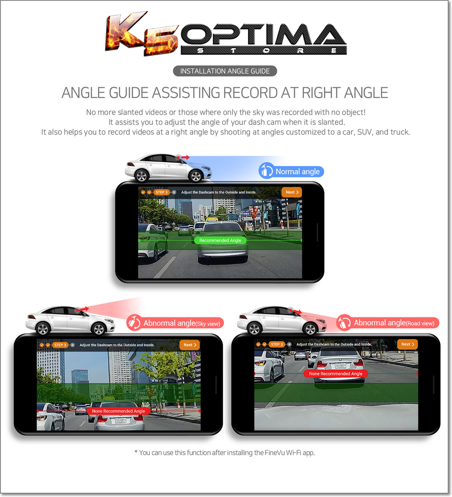 UNAVI GX300 2-Channel Front & Rear QHD 2K Dashcam – K5 Optima Store