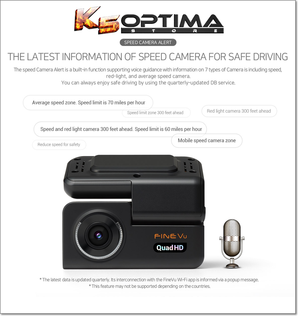 UNAVI GX300 2-Channel Front & Rear QHD 2K Dashcam – K5 Optima Store