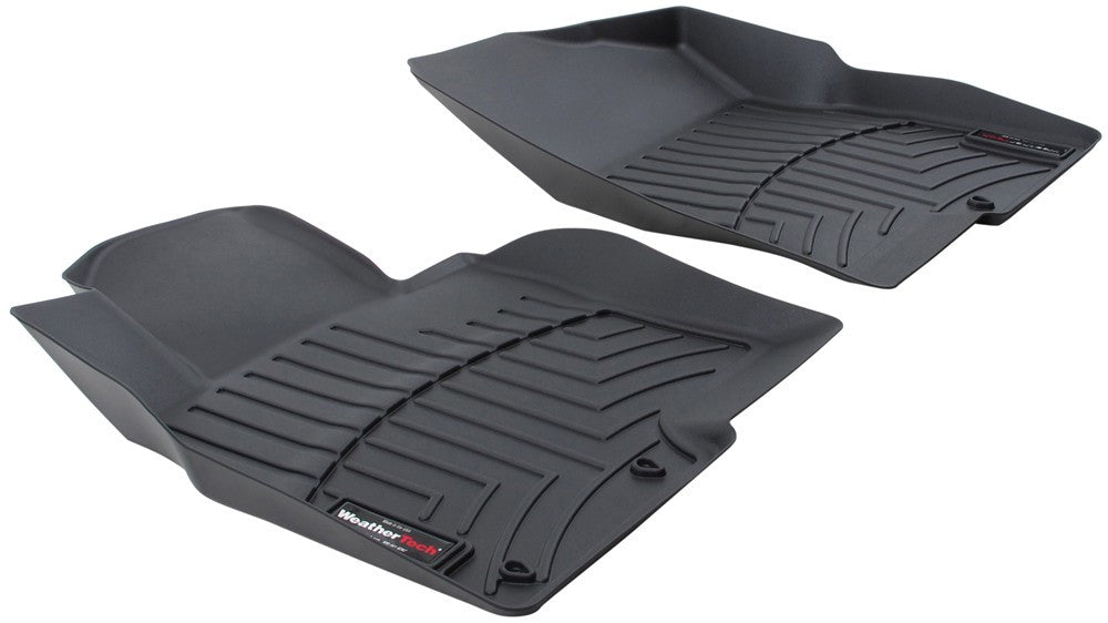 WeatherTech FloorLiner For 2016-2019 Hyundai Sonata Hybrid - Black Front Row Mats