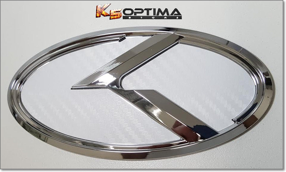 Kia 3.0 K Logo Emblem Sets "CHROME EDITION"
